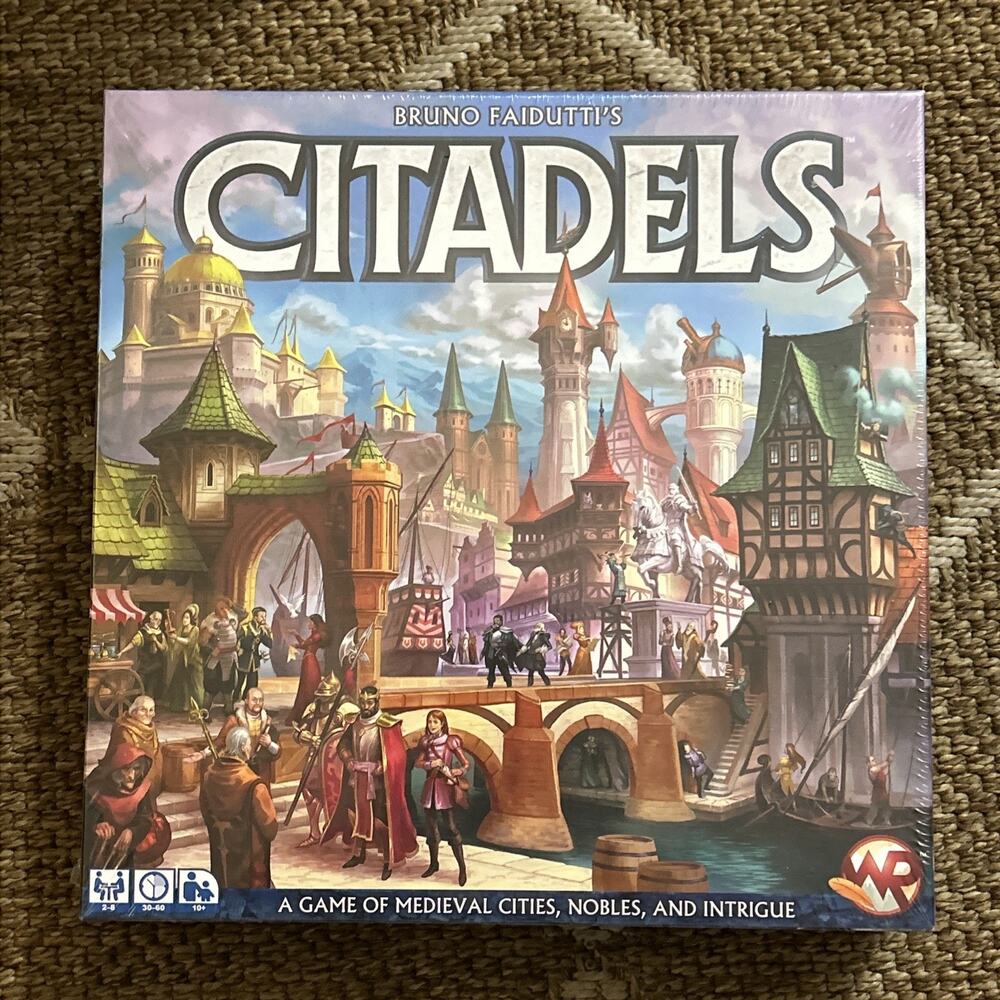 Citadels Card Game, Bruno Faidutt 2016 Edition, Medieval Fantasy, New & Sealed!